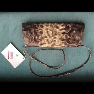 ⚡️Clearance ⚡️Rodo python skin clutch bag